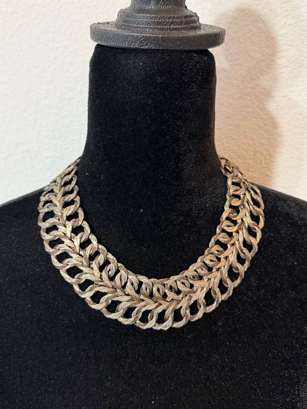 Layered Silver-Tone Double Chain Necklace - Women Jewelry